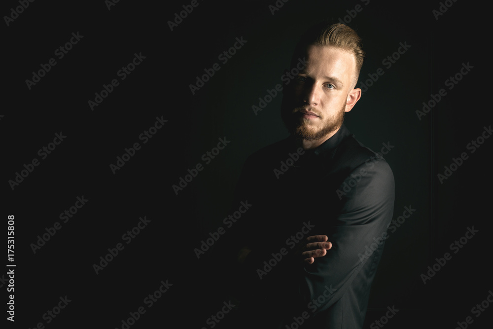 young bearded fashion man young bearded fashion man