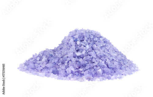 Sea salt isolated on white background