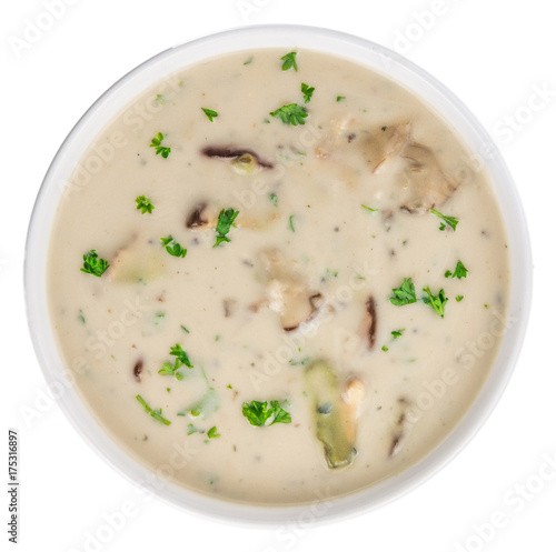 Wallpaper Mural Porcini Soup isolated on white Torontodigital.ca