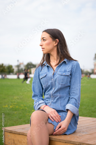 Young woman in the park