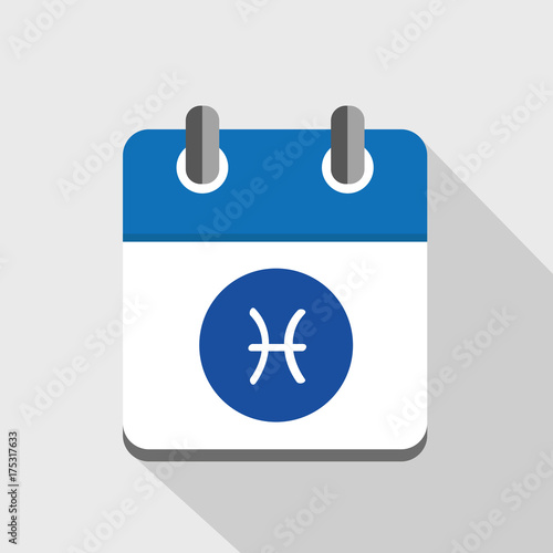sternzeichen fische symbol im kalender
