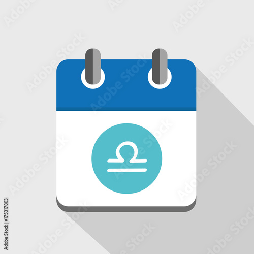 sternzeichen waage symbol im kalender