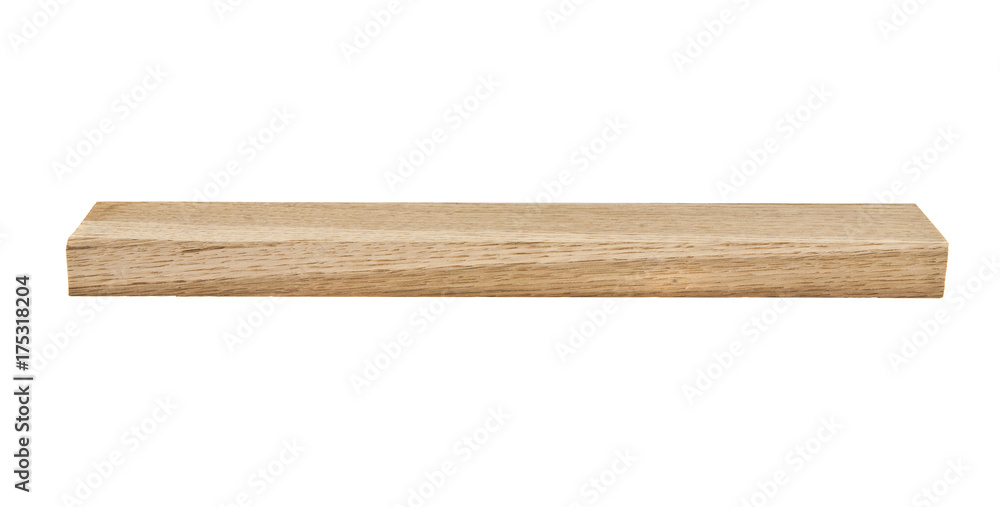 Wooden board isolated on white background close-up Wooden board isolated on white background close-up