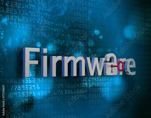 Firmware 3D security update key schlüssel text photo