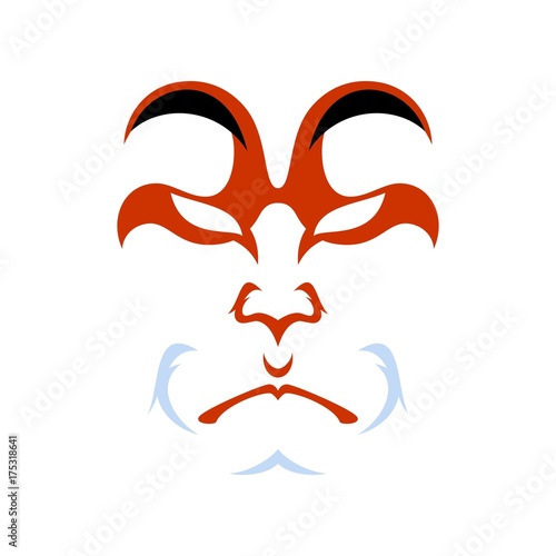 Japanese drama Kabuki face