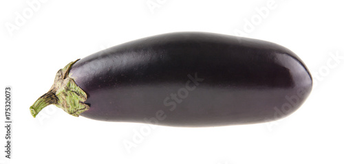 eggplant isolated on white background closeup