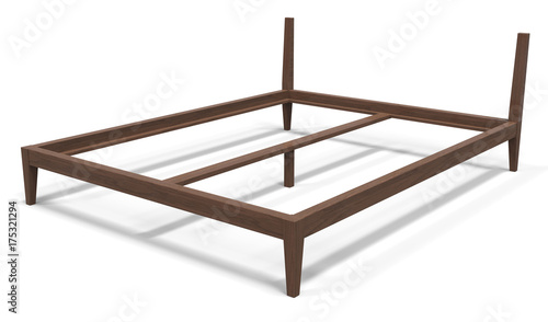 Wooden bed frame