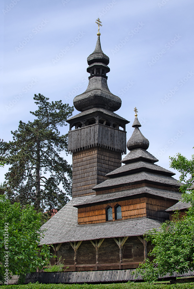 Old wooden church in Uzhhorod