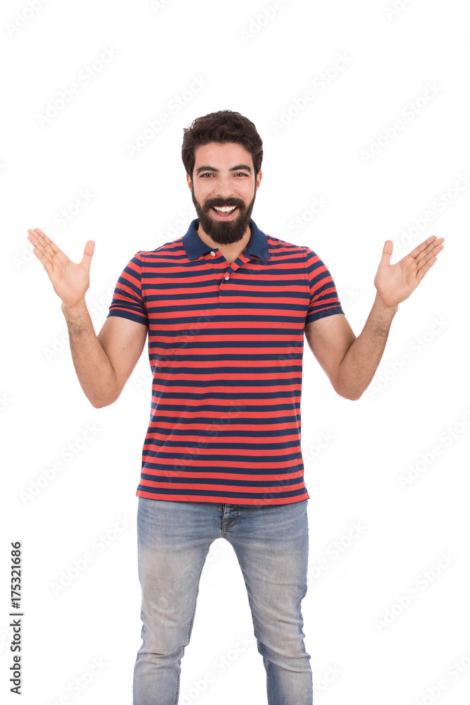 Smiling beard man Smiling beard man