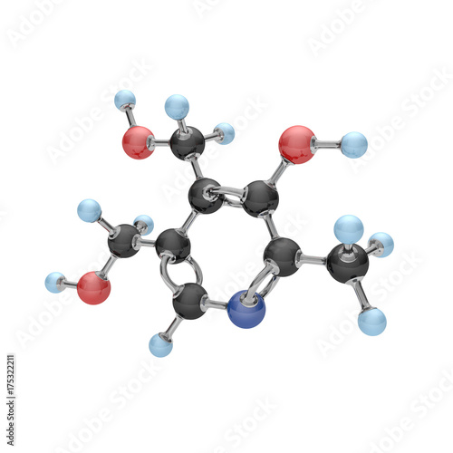 Vitamin B6 Pyrodoxin Molekül