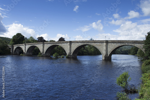 bridge in dunkeld, river Tay.