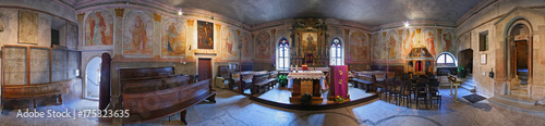 Val di Non, santuario di San Romedio, interno a 360° photo