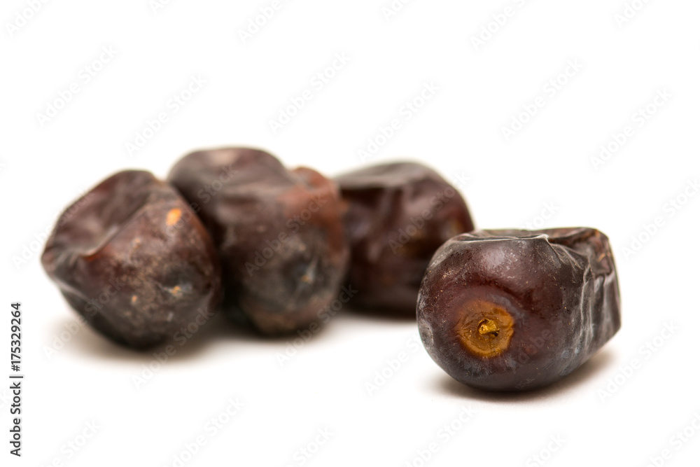 Dates on white background Dates on white background