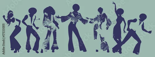 Obraz Soul Party Time. Tancerze soul, funk lub disco.