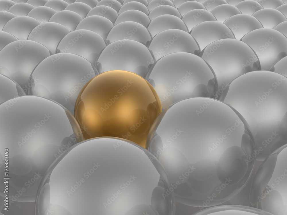 Brown and grey spheres Brown and grey spheres