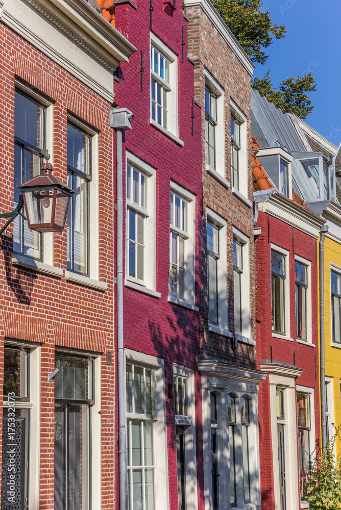 Colorful houses in the historic center of Haarlem