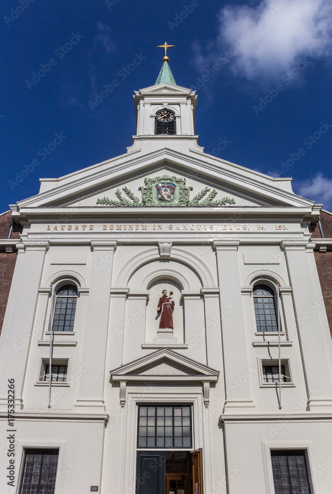 Facade of the Groenmarktkerk church in Haarlem