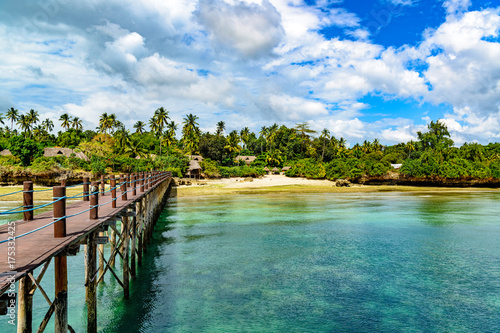 Zanzibar Coast Landscape in Tanzania. Zanzibar is a semi-autonomous region of Tanzania in East Africa.