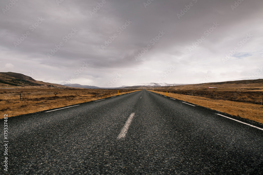 Naklejka premium Road in Iceland.