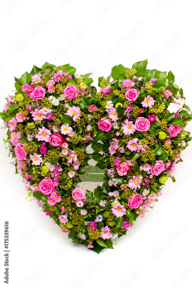 Funeral wreath in shape of the heart Funeral wreath in shape of the heart