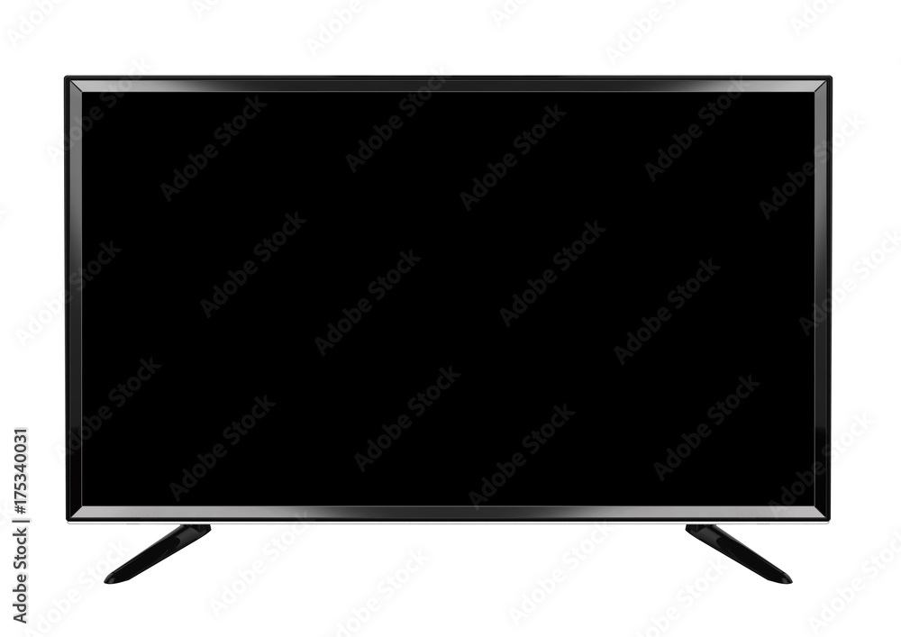 isolated OLED flat smart TV on white background isolated OLED flat smart TV on white background