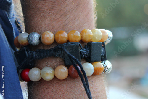 bracelets on a hand