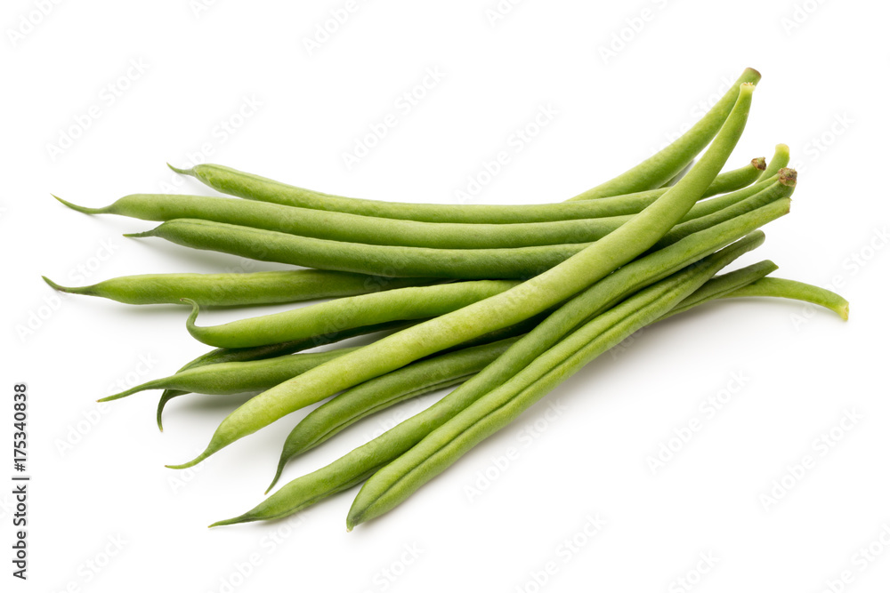 Green beans isolated on a white background. Green beans isolated on a white background.