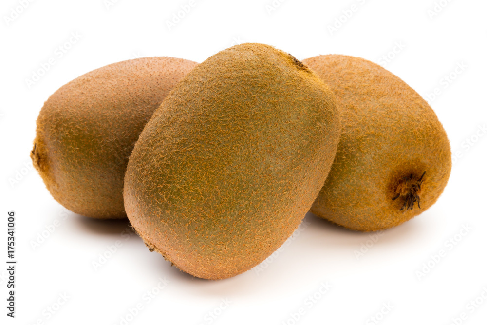 Kiwi fruit and sliced isolated on white background. Kiwi fruit and sliced isolated on white background.