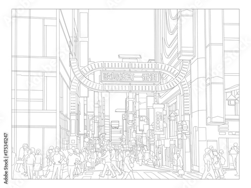 新宿歌舞伎町アウトライン