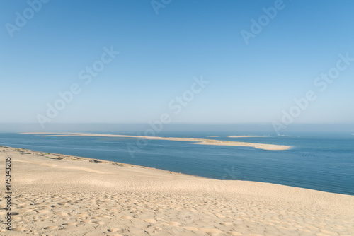 Banc d Arguin  vu depuis la Dune du Pyla  Bassin d Arcachon  France 