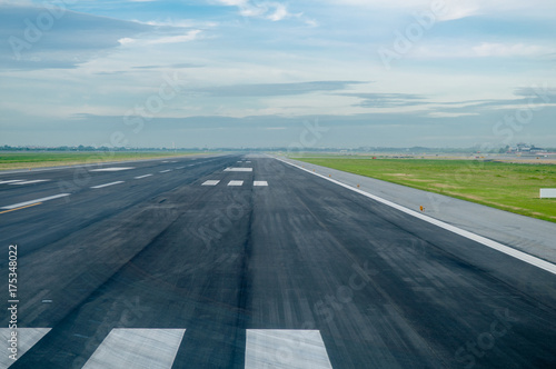 Run way for air plane take off and landing.