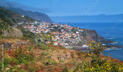 Seixal seaside village, northern coast of Madeira