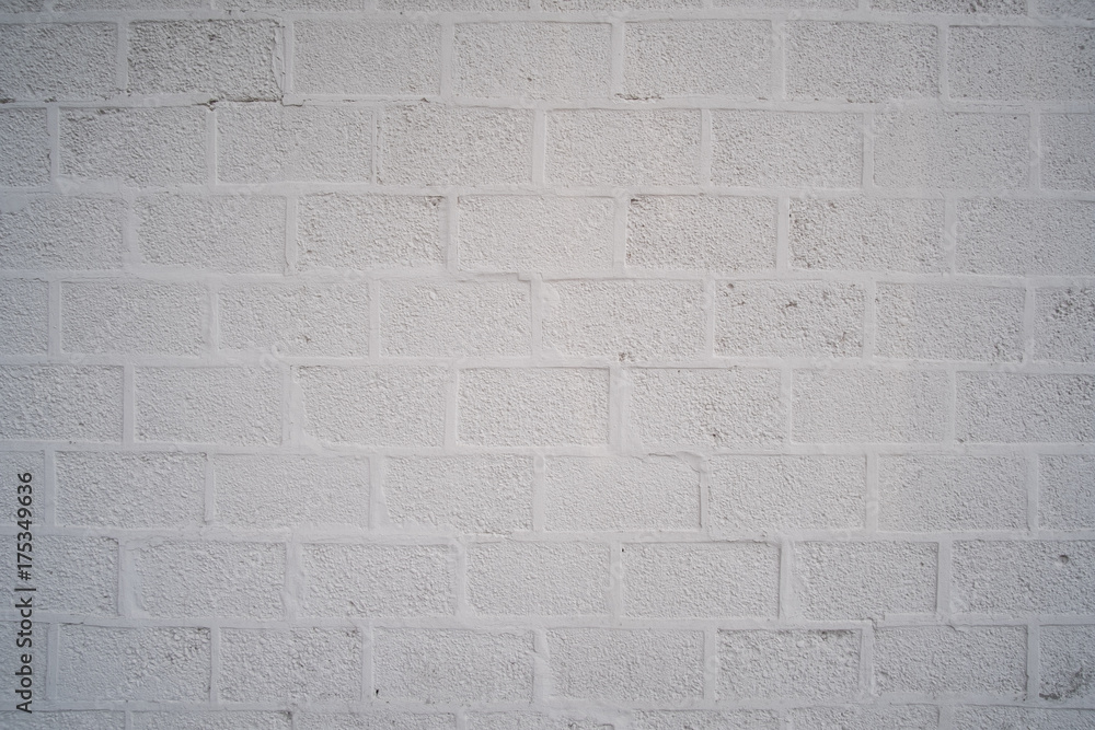 Obraz premium Old white brick wall background