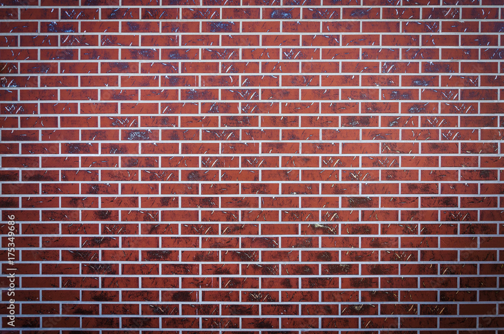 red brick wall