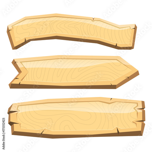 Directory wooden signboard road board wood tablet indicating index arrowhead way vector illustration