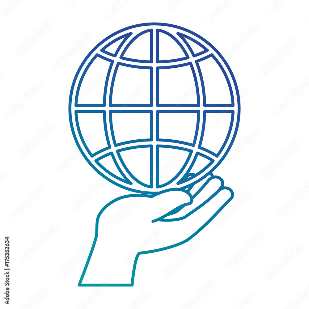 hand human protection with world planet hand human protection with world planet