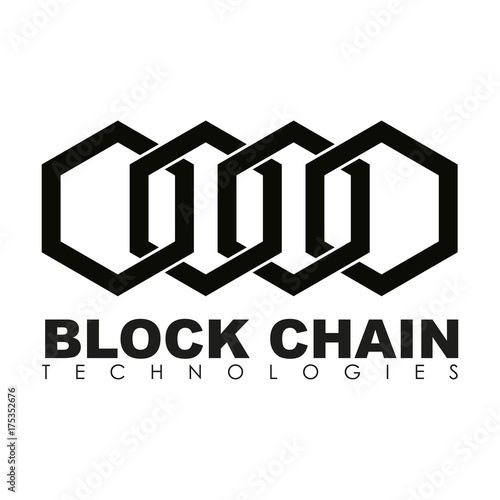 Business theme vector illustration of the block chain logo.