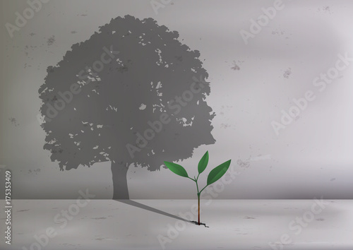 arbre - pousse - concept - écologie - plante - écologique - croissance