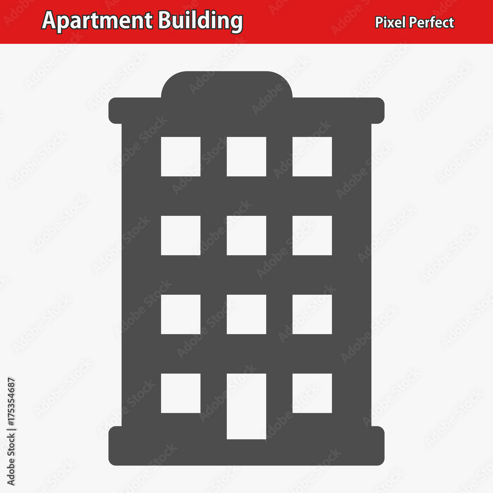 Apartment Building Icon. Professional, pixel perfect icon optimized for both large and small resolutions. EPS 8 format. Apartment Building Icon. Professional, pixel perfect icon optimized for both large and small resolutions. EPS 8 format.