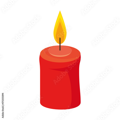 celebration candle isolated icon