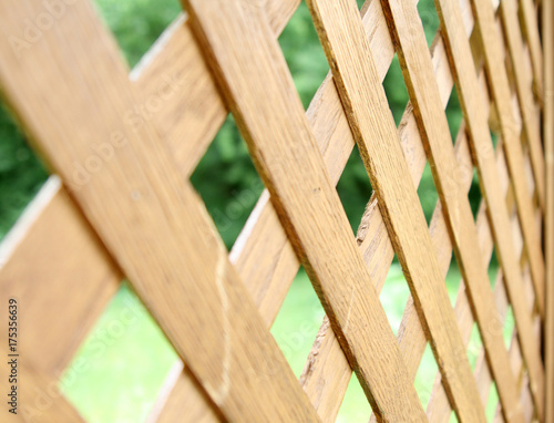 Wooden fence horizontal