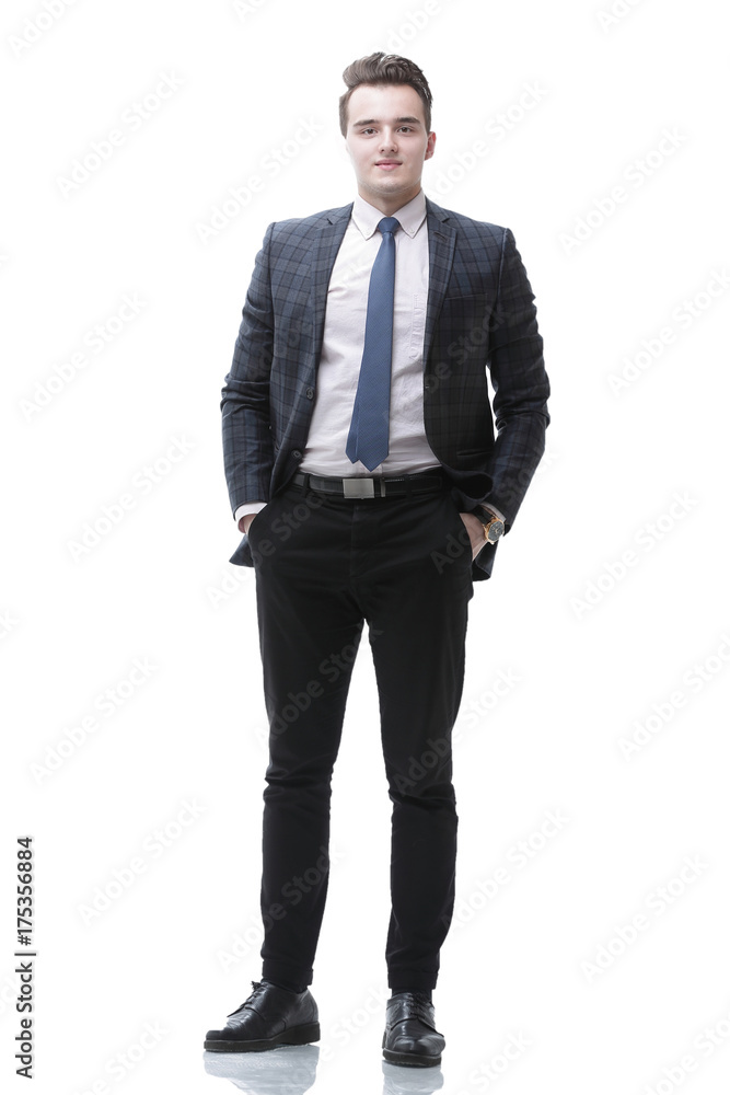 portrait in full growth. successful businessman portrait in full growth. successful businessman