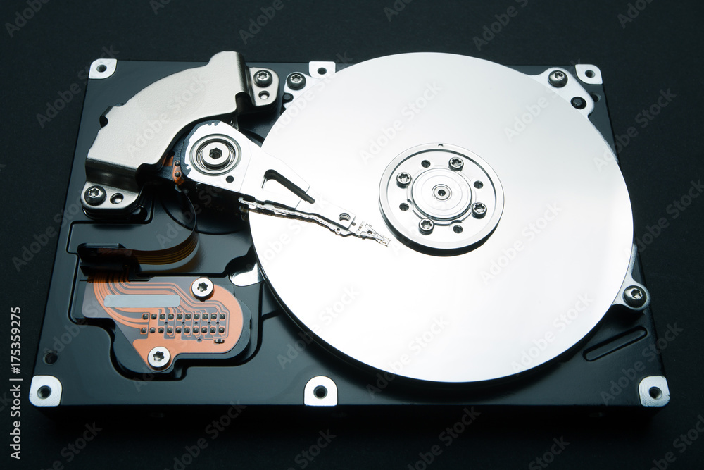 Hard disk drive of computer, data and information. Hard disk drive of computer, data and information.