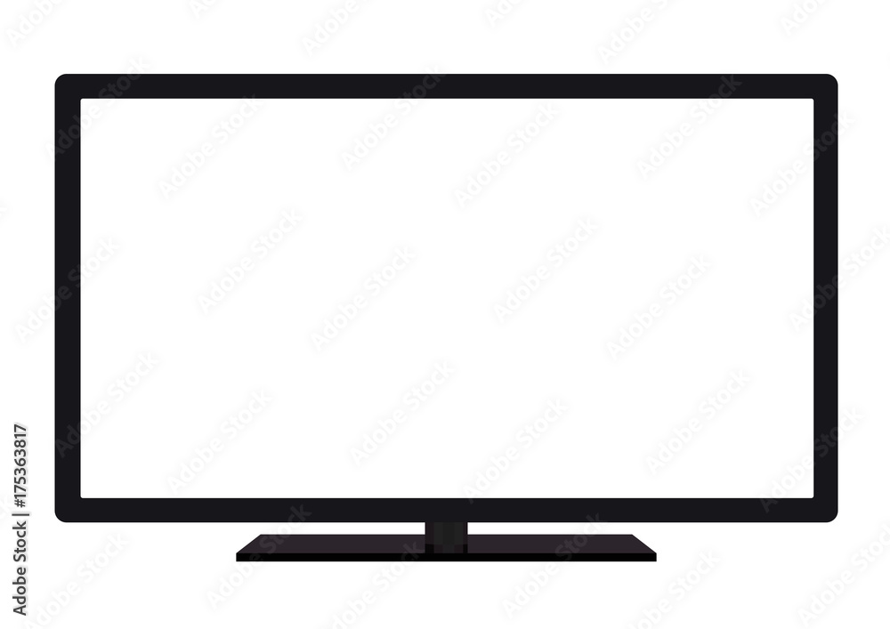 isolated OLED black flat smart wide TV