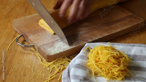 Handmade italian pasta photo