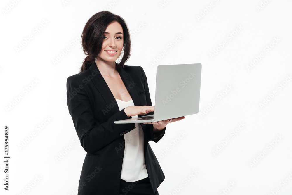 Portrait of a pretty smart businesswoman in a suit Portrait of a pretty smart businesswoman in a suit