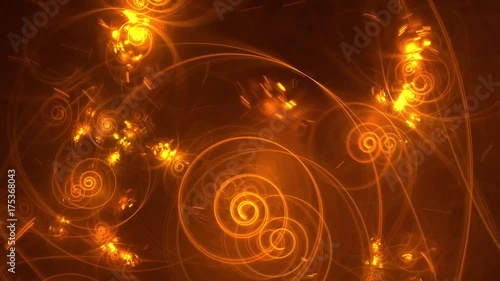 Fractal worlds, strange art background