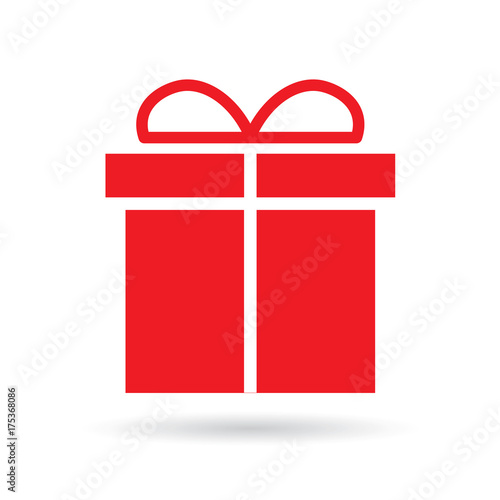 christmas gift icon- vector illustration