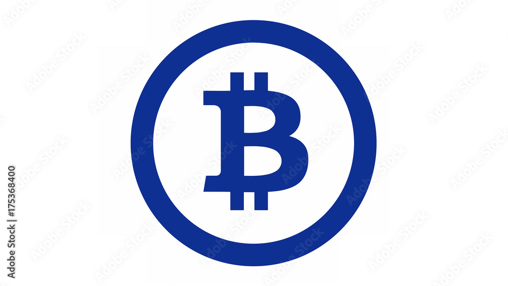 Bitcoin logo. Simple and clear bitcoin cryptocurrency symbol. Bitcoin logo. Simple and clear bitcoin cryptocurrency symbol.