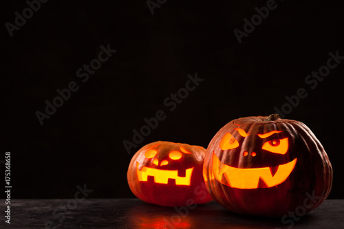 Halloween Jack O' Lantern pumpkins